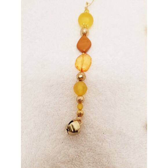 Four golden Christmas icicle ornaments c9 - Picture 6 of 8